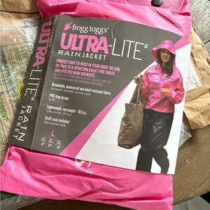 Frogg Toggs Women's Pink Ultra-Lite Rain Jacket